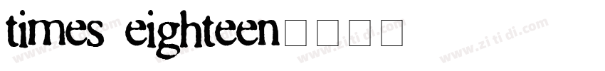 times eighteen字体转换